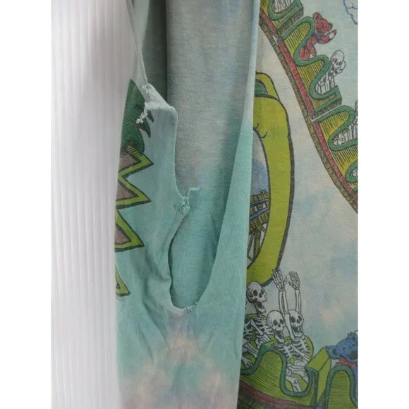 VINTAGE Grateful Dead Shirt Medium Liquid Brockum 1993 Roller Coaster*